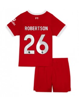 Liverpool Andrew Robertson #26 Replika Hemmakläder Barn 2023-24 Kortärmad (+ byxor)